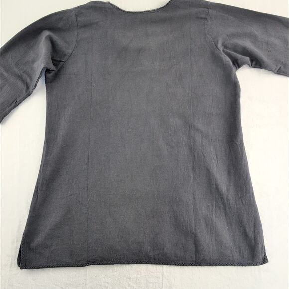 BELMA New York Boho Hippie Tunic Top NWT One Size 100% Cotton Rustic - Picture 7 of 7